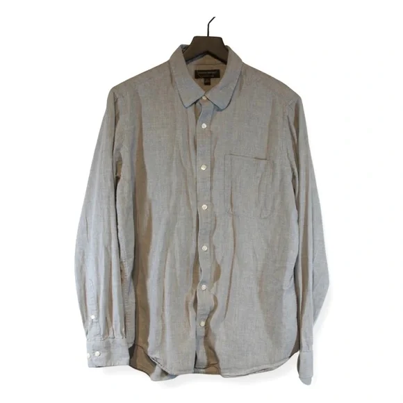 Banana Republic Button Down Shirt Mens Large Lightweight Flannel Long Sleeve - Picture 1 of 4